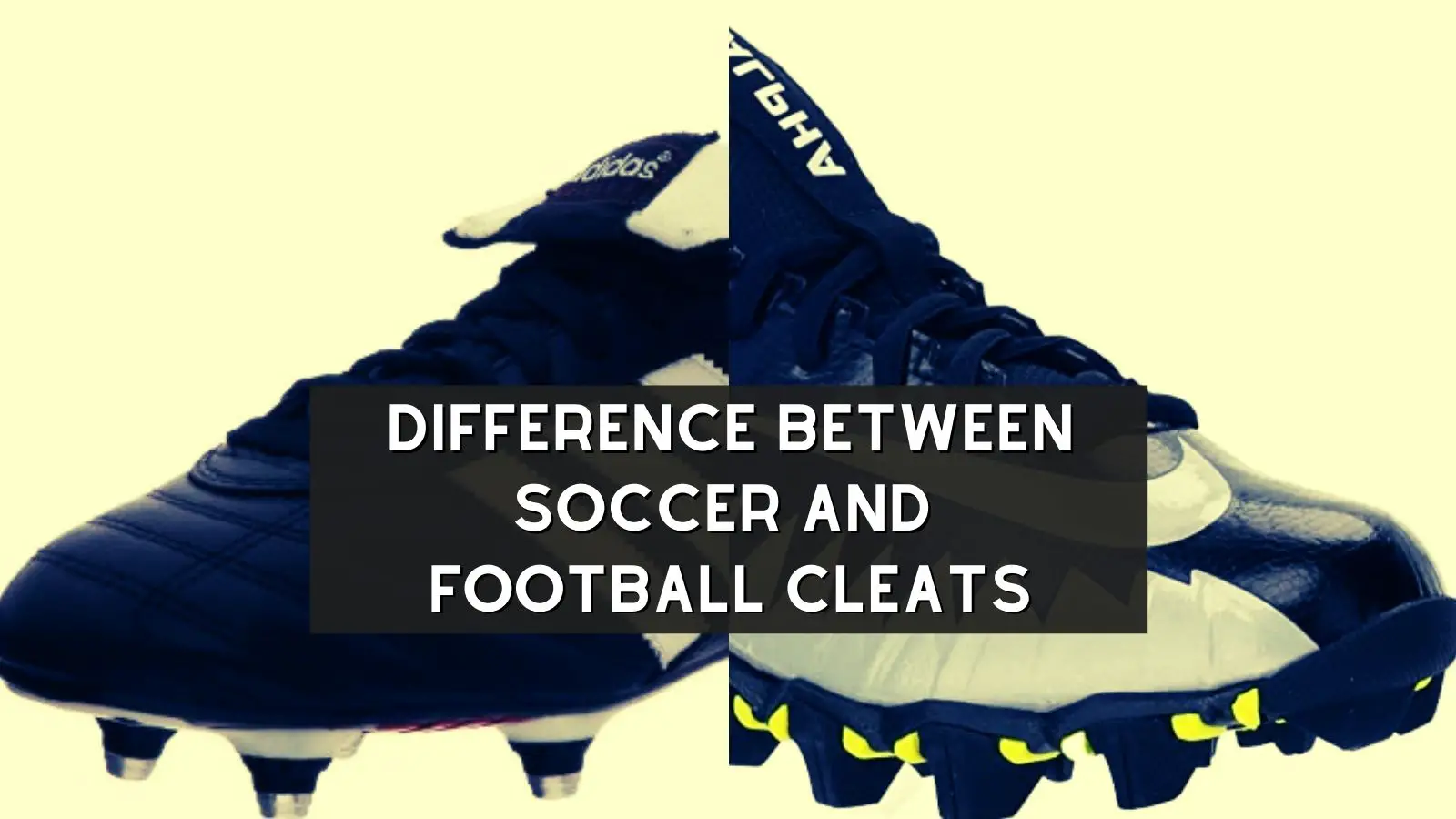 difference between soccer and football cleats
